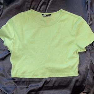 Lime Green Crop Top Size L